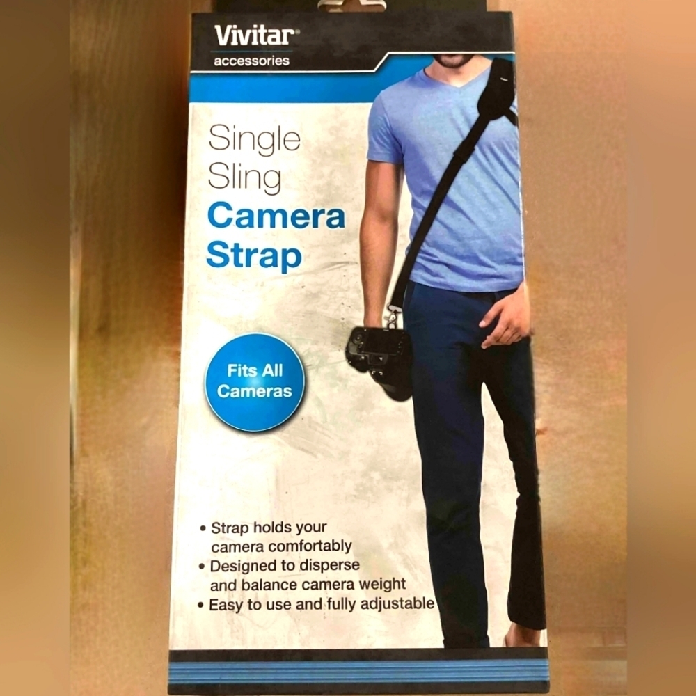 Single Sling Camera Strap - Black, Vivitar VIV-SLING1
